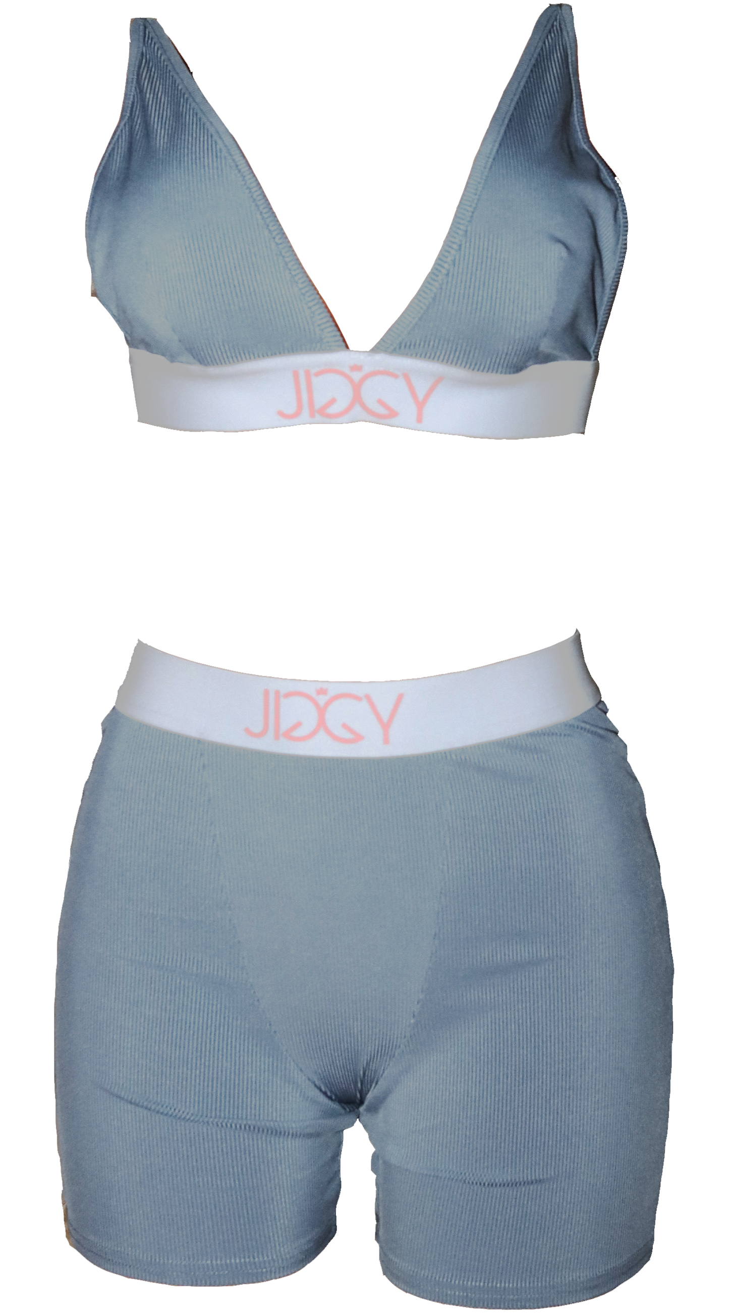 Jiggy Grey Yoga Short Set